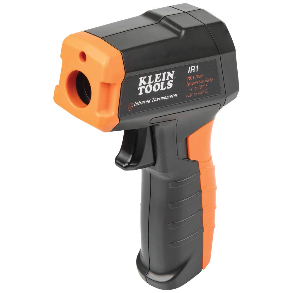 Klein Tools IR1 Infrared Thermometer with Targeting Laser, Auto-Hold, More