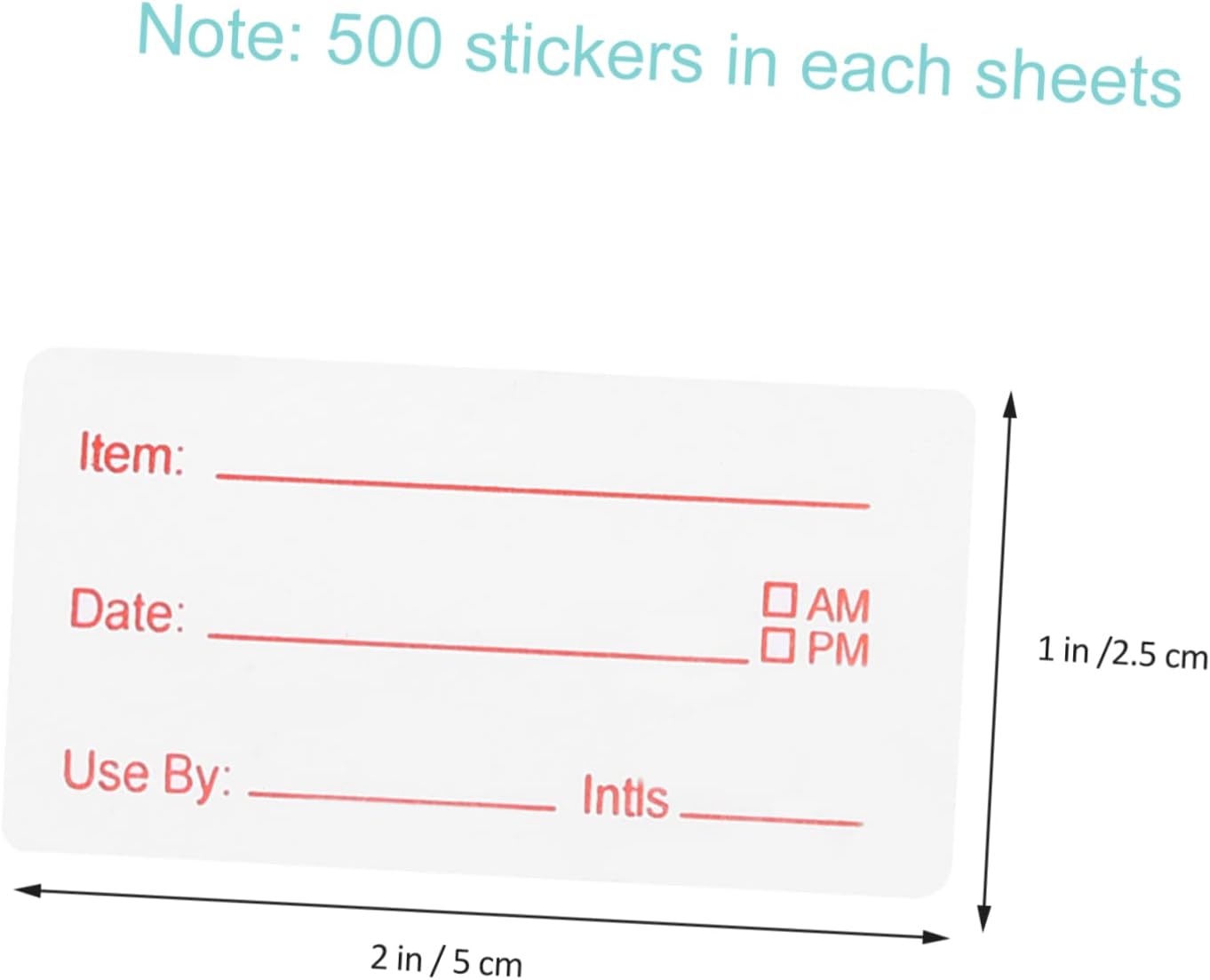 OSALADI 2pcs Removable Food Storage Labels Waterproof Date Stickers for Kitchen Containers Date Stickers for Freezer and Refrigerator