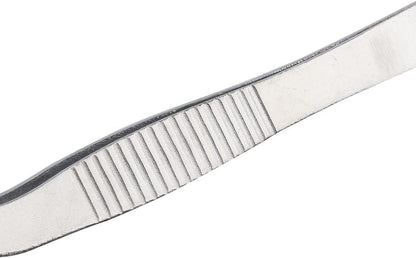 16cm + 20cm Stainless Steel Offset Tweezers Tongs Set for Kitchen Culinary Tweezers
