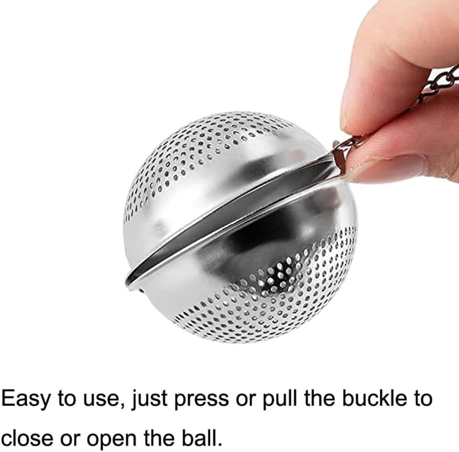 Food Grade 304 Stainless Steel Mesh Tea Ball 2.1 Inch Tea Infuser Strainer Filter Diffuser for Loose Tea