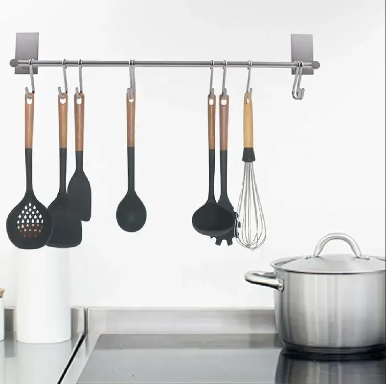 Deluxe 12-Piece Silicone Kitchen Utensils Set with Durable Cooking Utensils - Heat Resistant Nonstick Cookware Essentials, Includes Spoon, Spatula, Ladle, and Utensil Set Holder