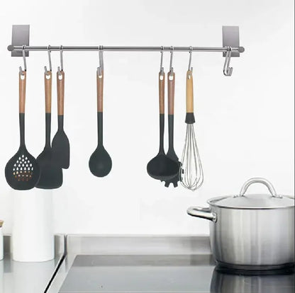 Deluxe 12-Piece Silicone Kitchen Utensils Set with Durable Cooking Utensils - Heat Resistant Nonstick Cookware Essentials, Includes Spoon, Spatula, Ladle, and Utensil Set Holder