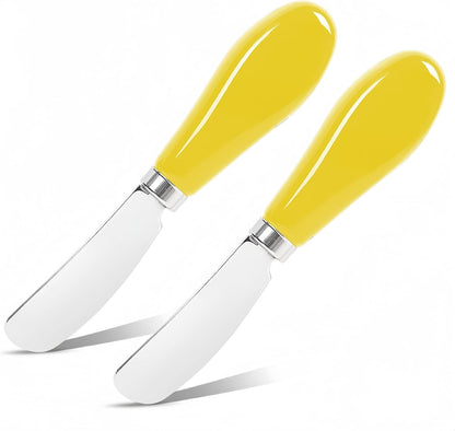 Butter Spreader Knife Set, 2 Pack Butter Knives and Cheese Knives