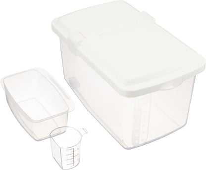 JapanBargain, Japanese Plastic Kome Bitsu Raw Rice Food Storage Container (11 LBS)
