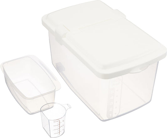 JapanBargain, Japanese Plastic Kome Bitsu Raw Rice Food Storage Container (11 LBS)