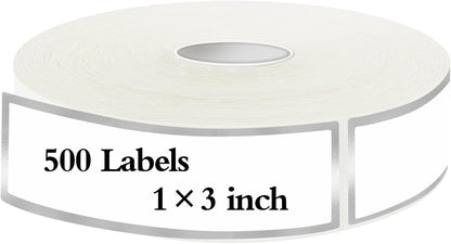 600 Blank Removable Freezer Labels Water Oil Resistant with Perforation Line for Food Containers Jars Pantry Organization (Ink Quick-Dry，1” x 2”)
