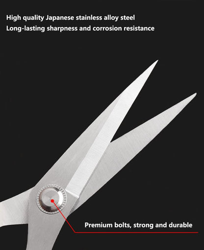 All purpose scissors heavy duty - for kitchen, office, home use, multipurpose Industrial grade scissors (rose gold)
