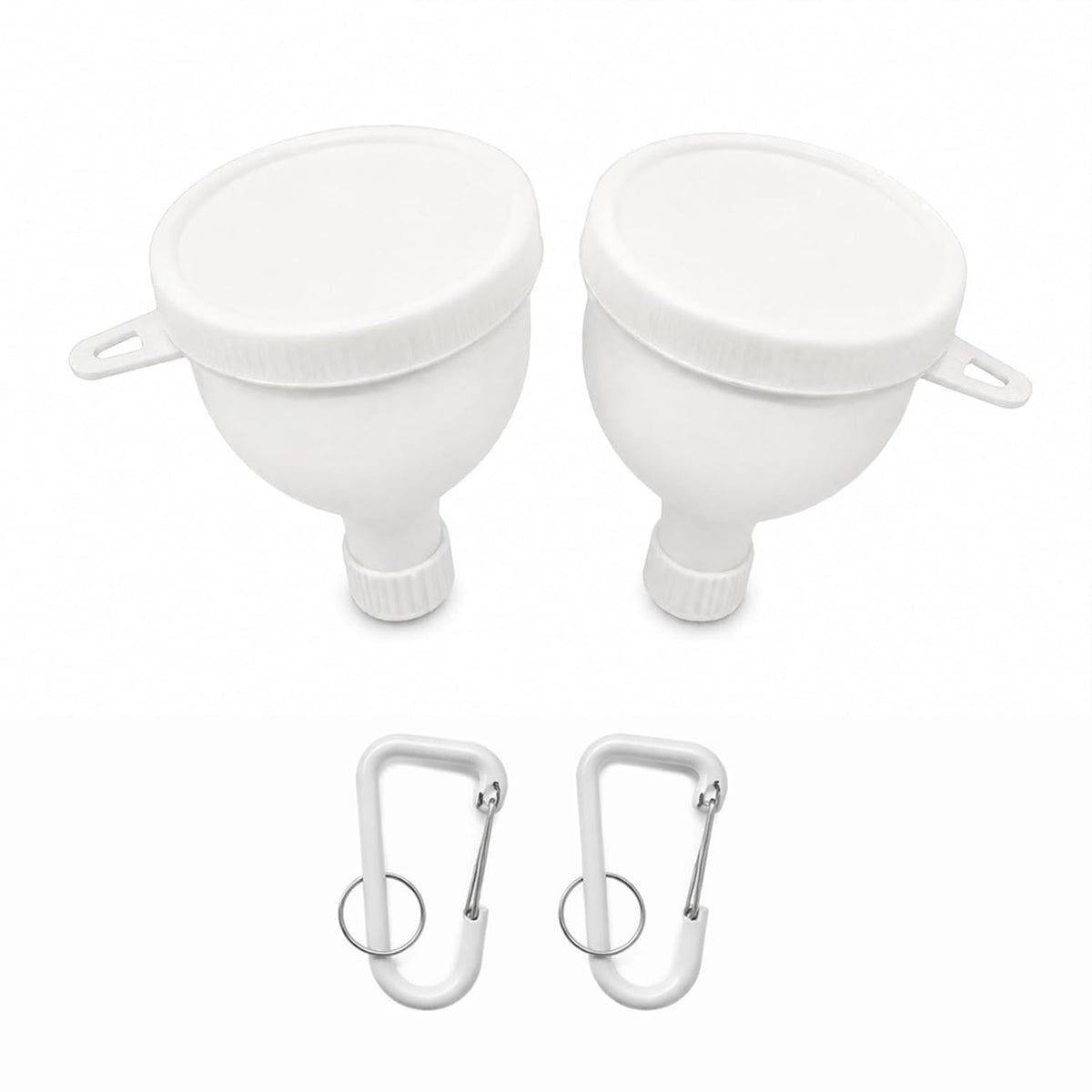 2 Pack Premium Protein Powder Containers - Portable Protein Funnels(50ml)