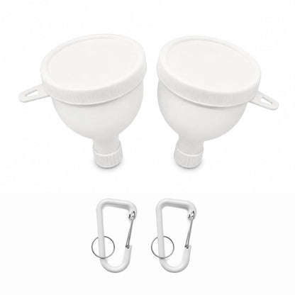 2 Pack Premium Protein Powder Containers - Portable Protein Funnels(50ml)