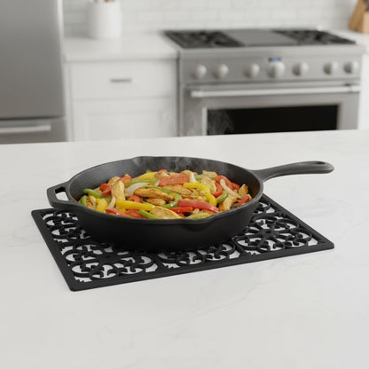 GASARÉ, Extra Large, Thick, Silicone Trivet for Hot Dishes, Pots, and Pans, Heat Resistant Mat for Countertop, Hot Pad for Kitchen, Easy to Clean, 16 x 12 x 3/8 Inches, White