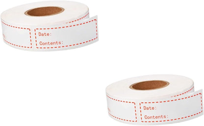 EXCEART 2rolls Food Storage Date Labels Kitchen Stickers for Keeping Removable Adhesive for Freezer and Refrigerator Use for Food Organization