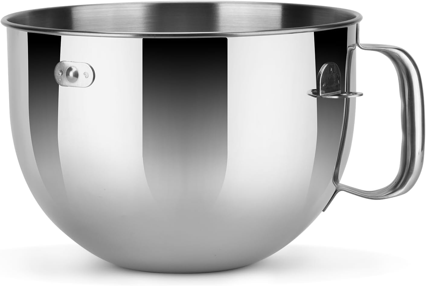 Stainless Steel Bowl Compatible with Kitchenaid Mixer 4.5/5QT，With Grey Lid,5 Quart Stainless Bowl for Kitchen Aid Mixing,With Green Lid