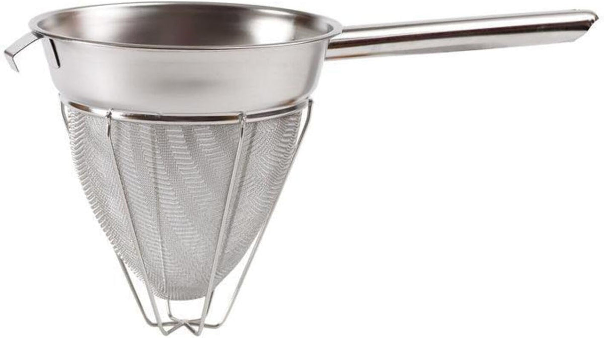 Winco 8" Stainless Steel Bouillon Strainer