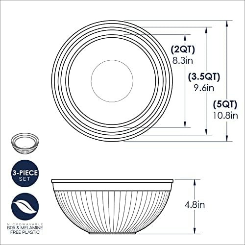 Nordic Ware Mini Prep and Serve Mixing Bowls Set, 4-Piece, Earth-Tones