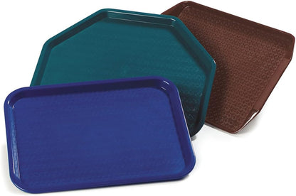 Carlisle FoodService Products Café Cafeteria Tray, Fast Food Tray for Restaurant or Commercial Use, 14" x 18", 1 Count, Black
