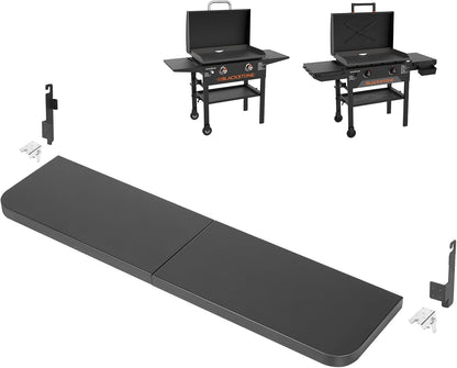 Upgraded Grill Table for Weber Kettle 22"/18"/26", Master Touch 22", Smokey Mountain, Recteq Pellet Grill RT-B380, Prep Station with Cutting Board, Basin, 4 Hooks, Shelf for Weber Kettle Accessories