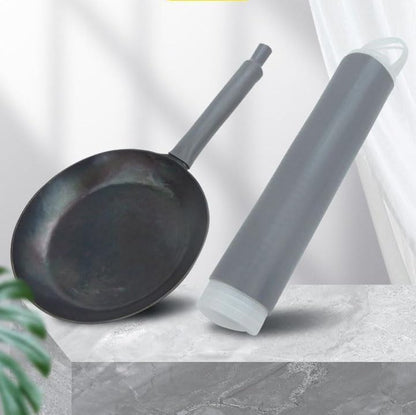 2 Pcs Heat-Resistant Pot Handle Silicone Cover, Non-Slip Pan Handle Sleeve, Easy to Install and Clean, for Cast Iron Skillet, Frying Pan (grey, M)