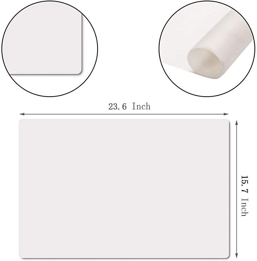 27.5 ''by 19.6 ''Oversize Silicone Placemat for Craft Flexible Multipurpose Huge Extra Large Size Non Slip Waterproof Baking Mat Sheet Black 1 PCS