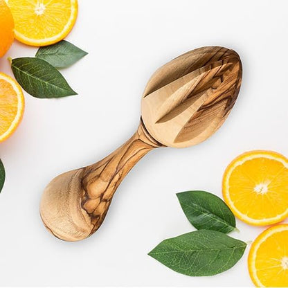 Handcrafted OLIVE WOOD Lemon SQUEEZER and Orange Juice REAMER – Artisan Citrus Juicer from Bethlehem, Eco-Friendly Kitchen Tool, Unique Hand Carved Design from the Holy Land
