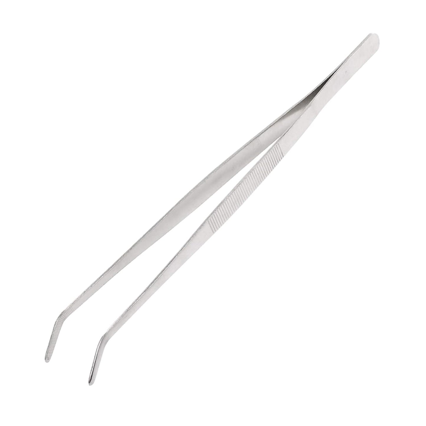 12 Inch Kitchen Long Tweezers Tongs, Cooking Tweezers Stainless Steel, Ideal for Meat Pasta Plating Pinching Delicate Small Pieces of Food