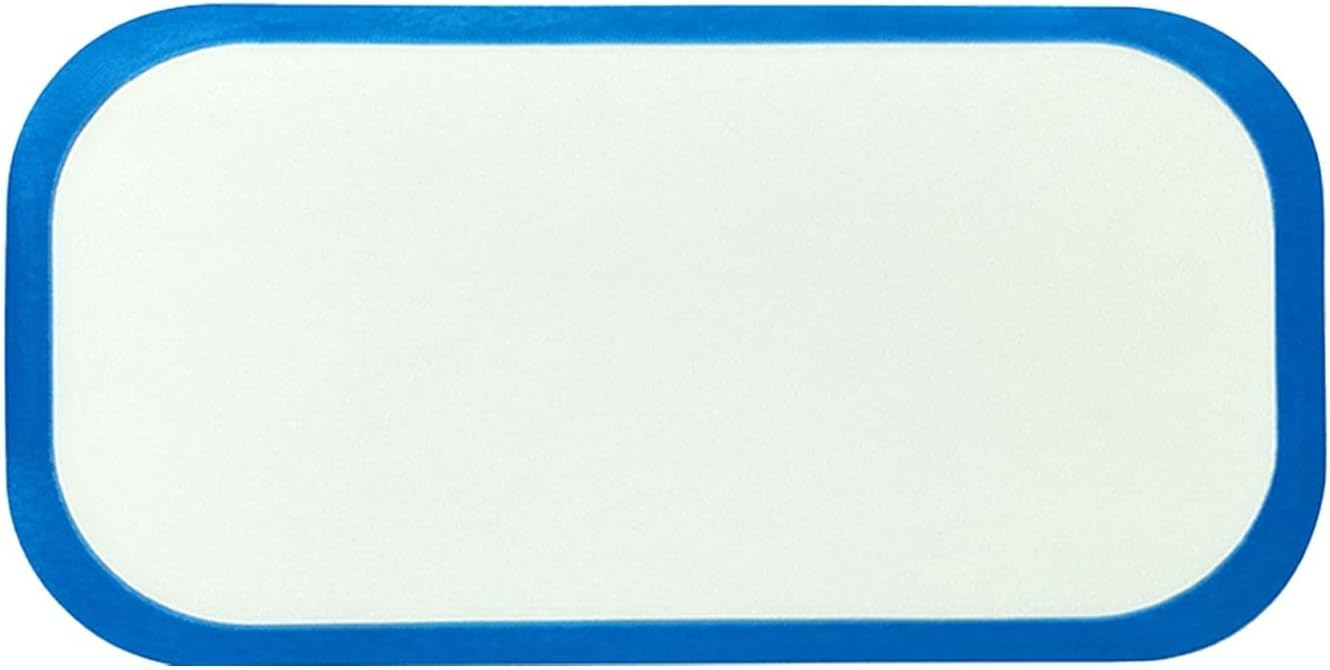 300 PCS Self-Adhesive Food Storage Bag and Container Labels Blank Write-On Date Stickers for Kitchen Organization Refrigerator Jars Boxes and Supplies Blue and White 2.5x5cm