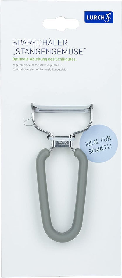 Lurch Germany Julienne Vegetable Y Peeler 5.1 x 2.3 Inches / 13 cm x 6 cm | Stainless Steel Cutter & Slicer for Carrot, Potato & Apple | Veggie Zoodles Maker | Non-slip Comfortable Handle - Black