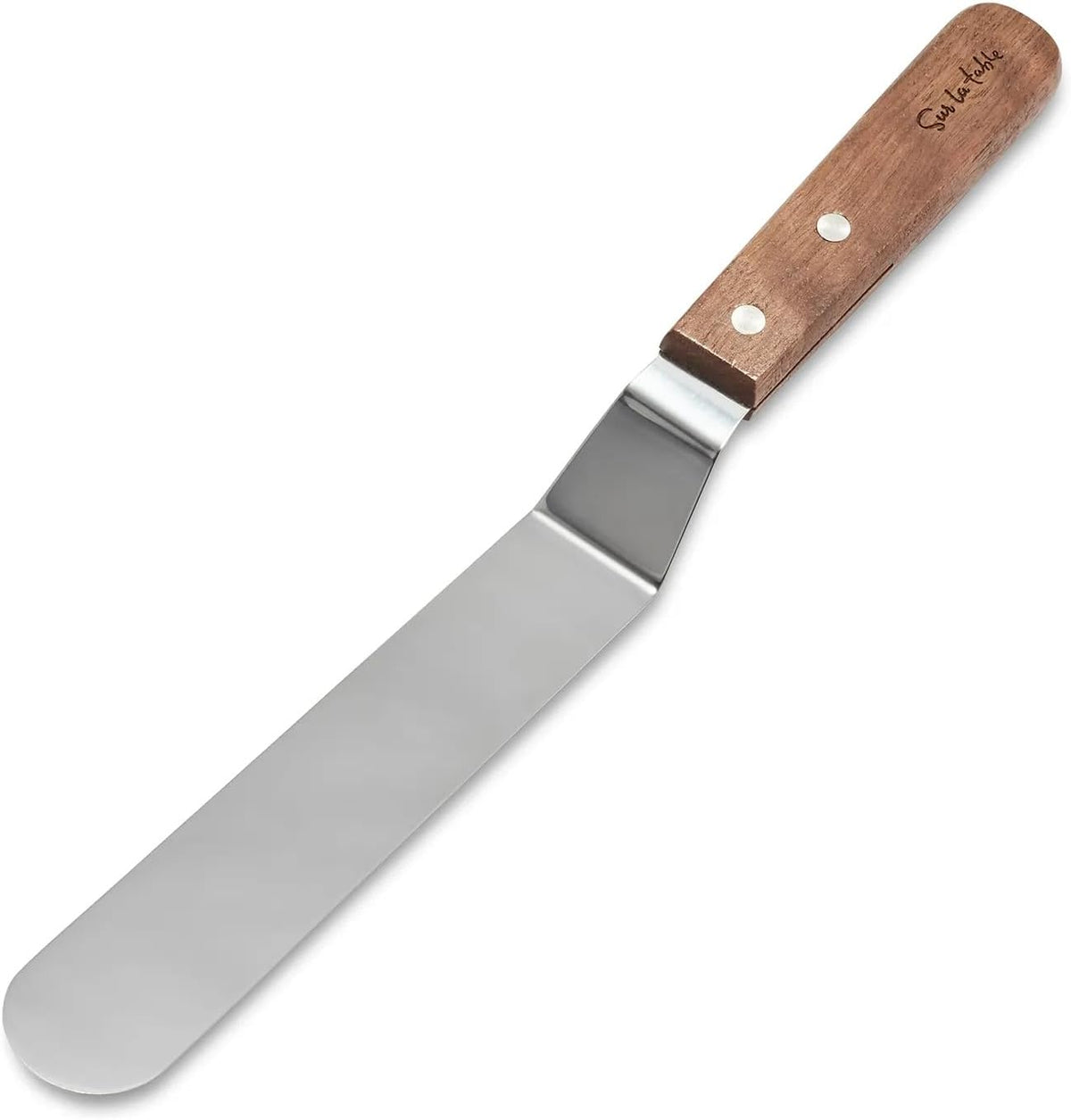 Sur La Table Offset Wood-Handle Icing Spatula