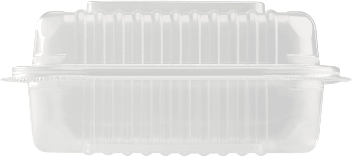 Karat FP-HC99PP-3CU 9"X 9" PP Hinged Containers 3 Compartment - (Case of 200)