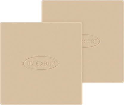 Unicook Pizza Stone for Oven Grill, 12" x 11" Rectangular Cordierite Stone