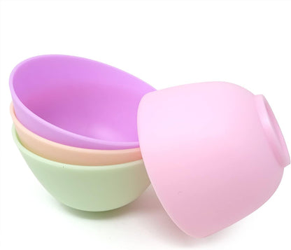 Honbay 5PCS Silicone Mixing Bowls Prep and Serve Bowls for Mixing Facial Mask or Holding Ingredient (8.5��5CM)