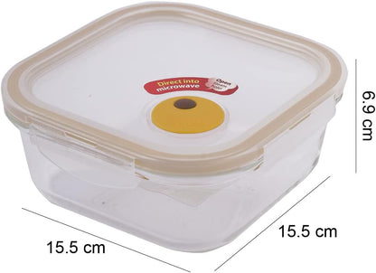 LOCK & LOCK Ovenglass Heat Resistant Glass Round Food Storage Container with Steam Vent, 32.12-oz / 4.02-cup