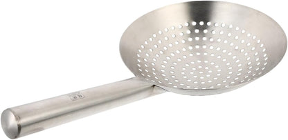 UPKOCH Stainless Steel Skimmer Spoon Fine Mesh Filter Strainer for Frying Hot Pot Vegetables Meat Wonton 16.92 inch Handle Kitchen Gadget for Daily Cooking