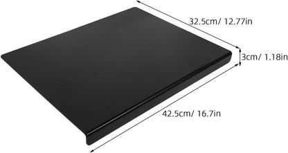 PRETYZOOM Black Non-slip Acrylic Cutting Board Large 42.5x32.5cm Kitchen Countertop Chopping Mat for Fruits Vegetables and Meat