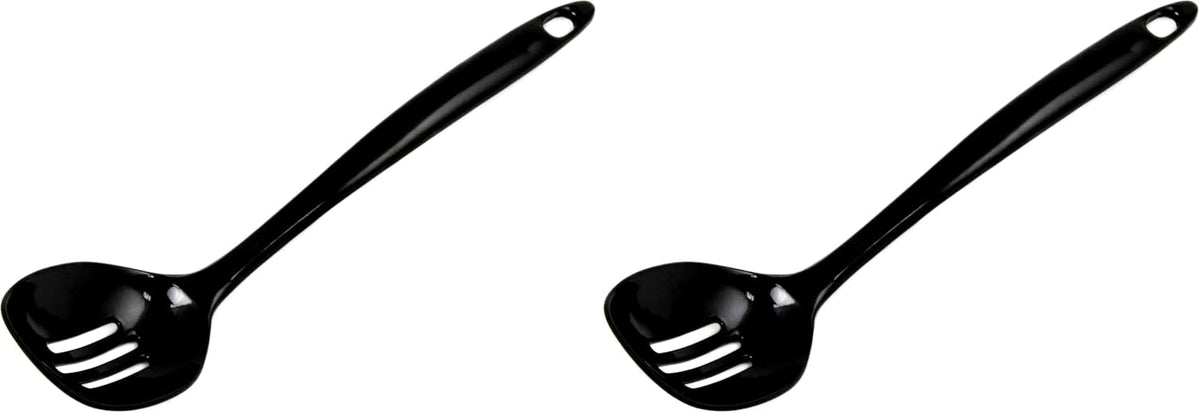 Chef Craft Basic Melamine Slotted Spoon, 11.25 inch, White