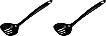 Chef Craft Basic Melamine Slotted Spoon, 11.25 inch, White
