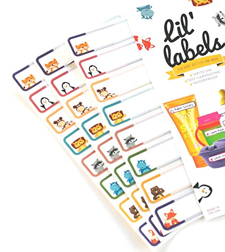 Removeable, Write-On Food Labels, Waterproof, Multipurpose, Freezer Safe, Self-Laminating Label, Dishwasher-Safe for Home Organization and Kitchen Labels (All-Purpose White), Made in The USA