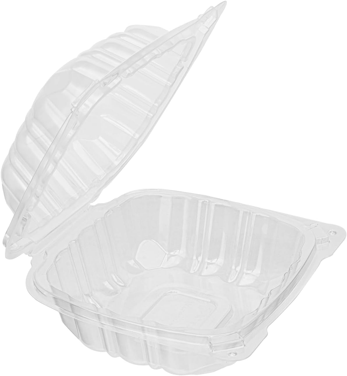 Karat FP-HC99PP-3CU 9"X 9" PP Hinged Containers 3 Compartment - (Case of 200)