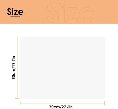 KitchenRaku Extra Large Silicone Mat for Kitchen Worktop Protector, Thickened Nonstick Heat Resistant Countertop Mat, Nonskid Placemat, Craft Mat, Table Mat (Grey, 23.6"x31.5")