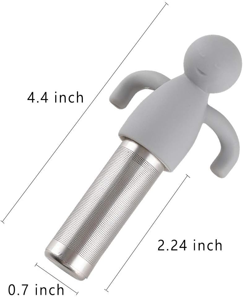 Leden Tea Infuser for Loose Leaf Tea Extra Fine Mesh Tea Steeper Gray