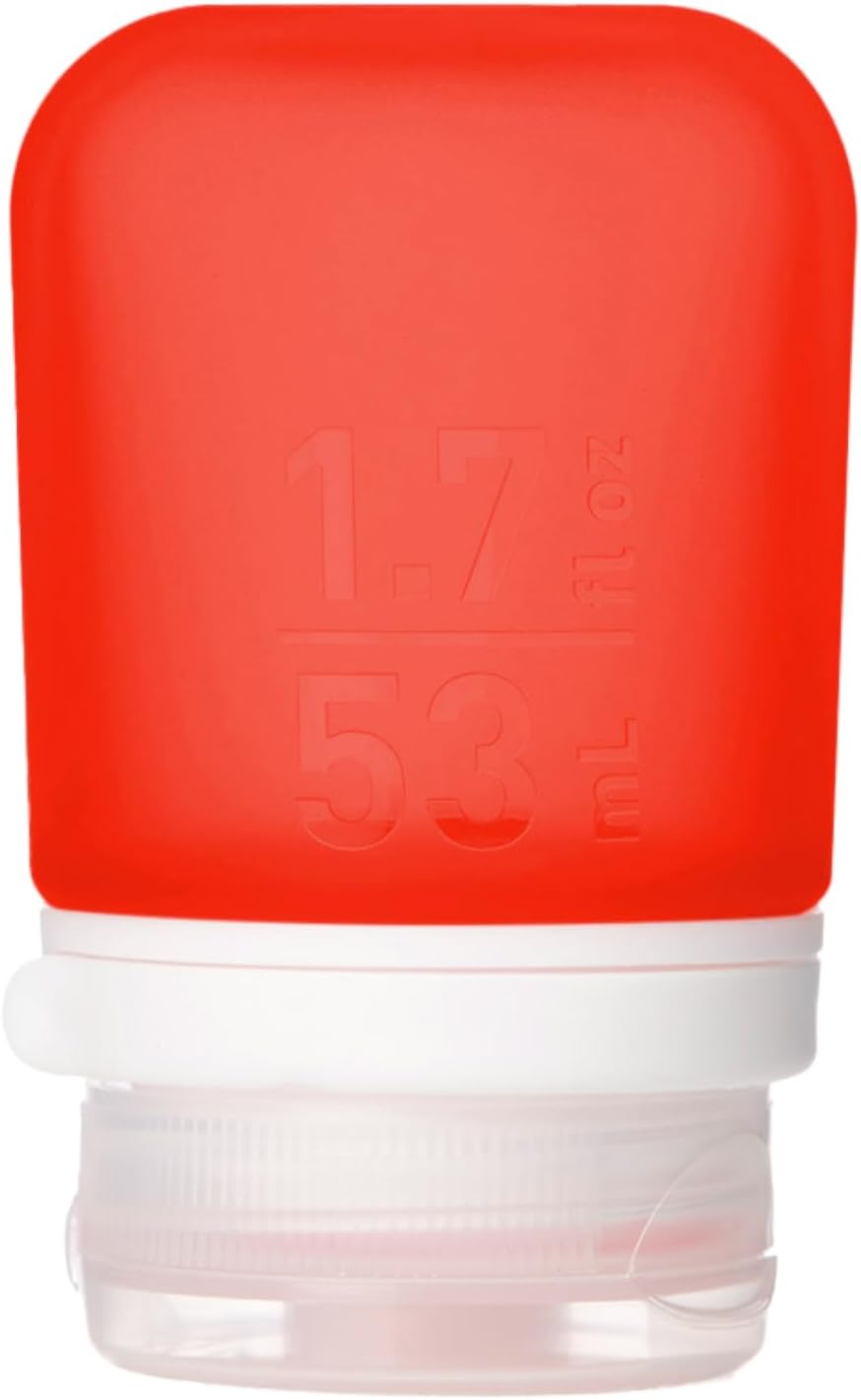 humangear GoToob+ (XL) | Refillable Silicone Travel Bottle | Locking Lid | Food-Safe Material | Blue, XL (6 fl.oz.; 177ml)