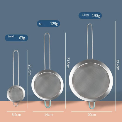 Fine Mesh Strainer with Handle Tea Sifter Stainless Steel Sieve