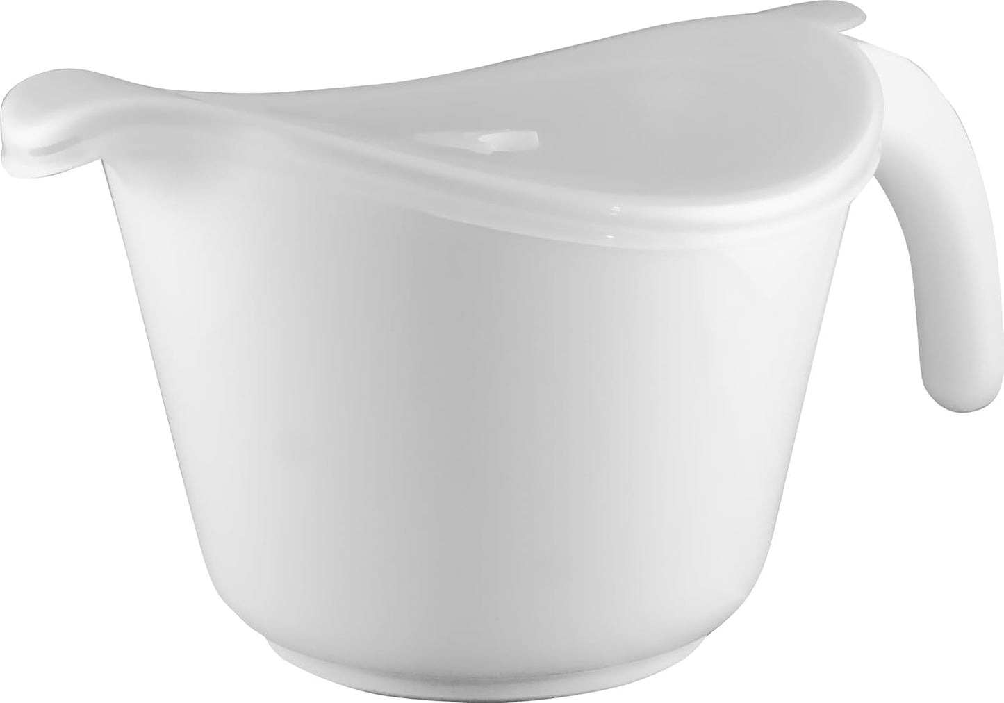 Batter Bowl With Pour Spout, Non-Slip Base,Space Saving Detachable Handle with Lid, 2 QT Heavy Duty BPA-Free Microwave & Dishwasher Safe (Fresh Lemons)