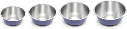 Fox Run Stainless Steel Small Mixing Bowl, 7.25 x 7.25 x 3.75 inches, Metallic