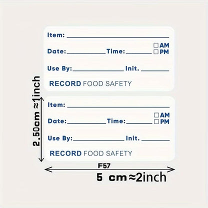 100-Pack Removable Freezer Labels, Waterproof Food Storage Stickers for Date & Contents Marking - Colors A