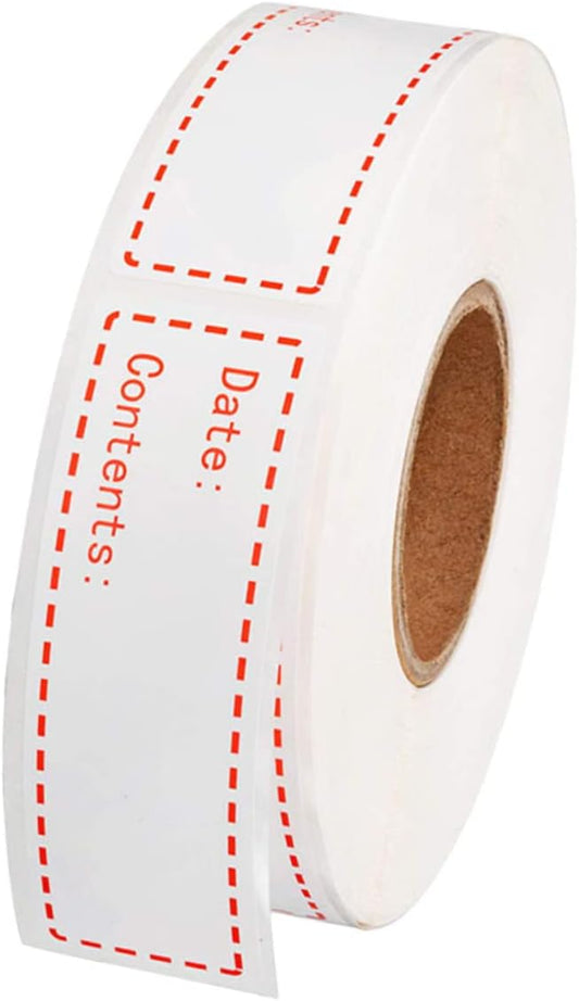 Kitchen Food Storage Date Labels 500pcs Self-Adhesive Stickers for Refrigerator Removable Record Date Stickers for Easy Identification for Home and Restaurant Use