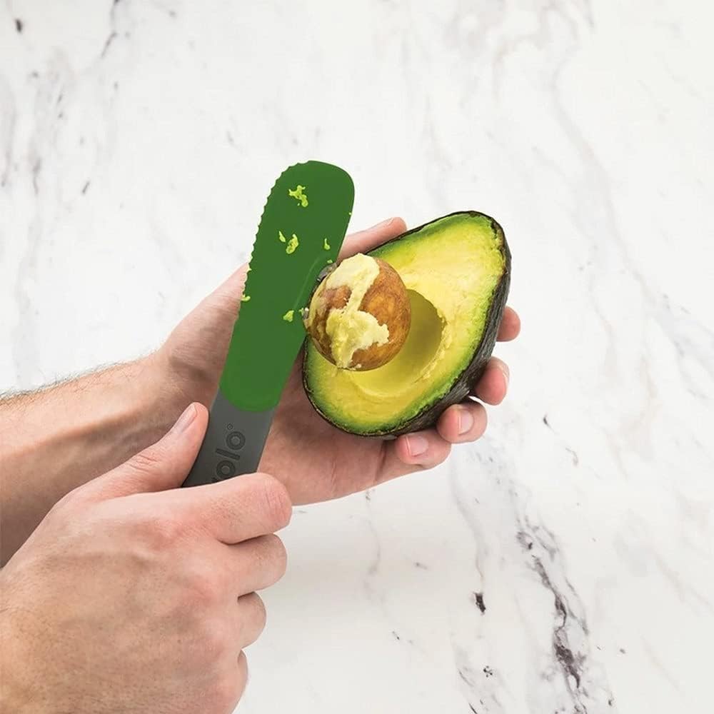 Tovolo Avocado Slicer Scooper Pitting Tool Helps Easy Skin Peeler Pit Remover & Scooping Gadget, Dishwasher Safe BPA Kitchen Avocado Tool Can Slice and Mash Avocado for Quicker Safer Meal Prep
