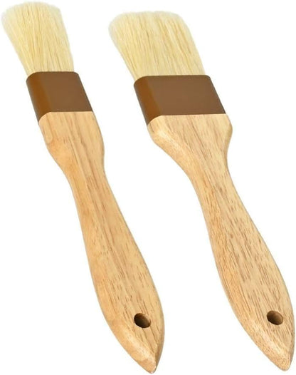 Pastry Brush, Natural Bristle Basting Brush for Cooking and Baking, Premium BBQ Brushes for Butter, Oil, Egg, Sauce, Turkey, Marinade and Kitchen Food by SFIUYLB