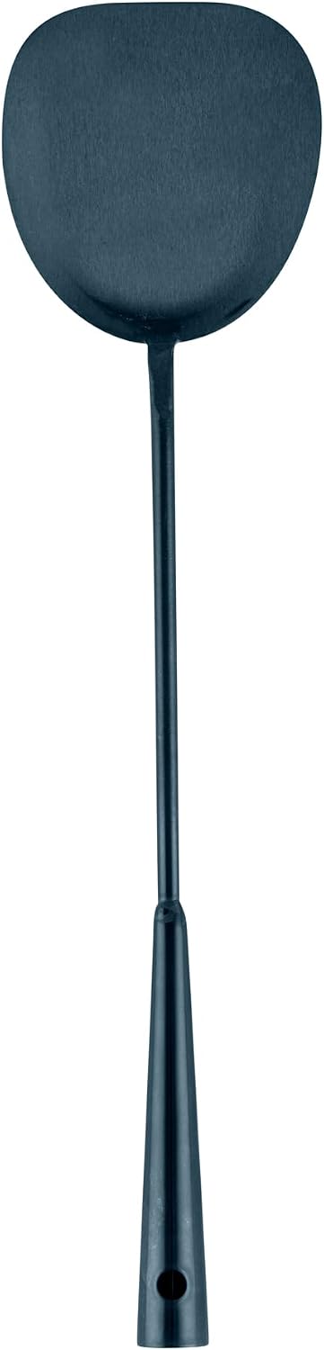 Restaurantware Stainless Steel Wok Spatula 17 Inch Long Handle Cooking Utensil, Heat-Resistant, Dishwasher-Friendly Wok Accessory, Silver Kitchen Tool for Stir-Fry