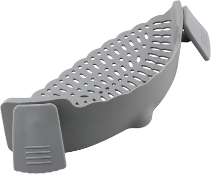 TAODAN Silicone Pot Lid Filter Net Holder Pasta Strainer Kitchen Utensils Gadgets Suitable for Fruit and Vegetables