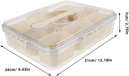 Fridge Organization Relish Tray Lid Yogurt Organizer Versatile Storage Thickened Freezer Organizers